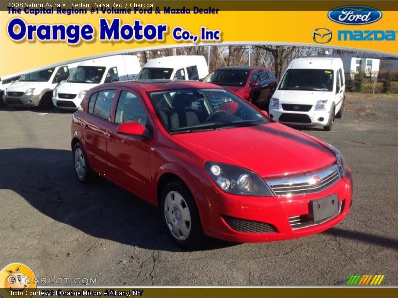 Salsa Red / Charcoal 2008 Saturn Astra XE Sedan
