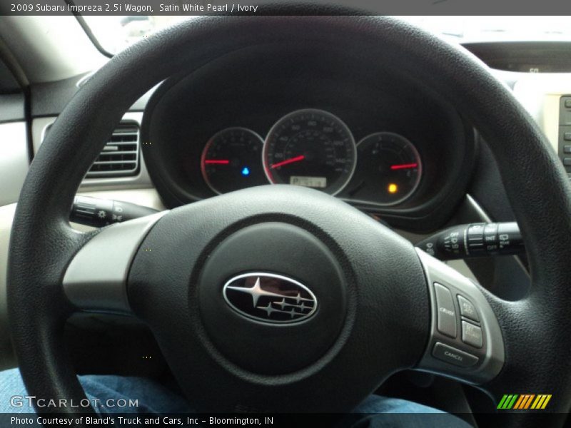 Satin White Pearl / Ivory 2009 Subaru Impreza 2.5i Wagon