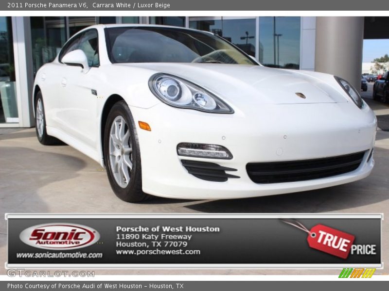 Carrara White / Luxor Beige 2011 Porsche Panamera V6