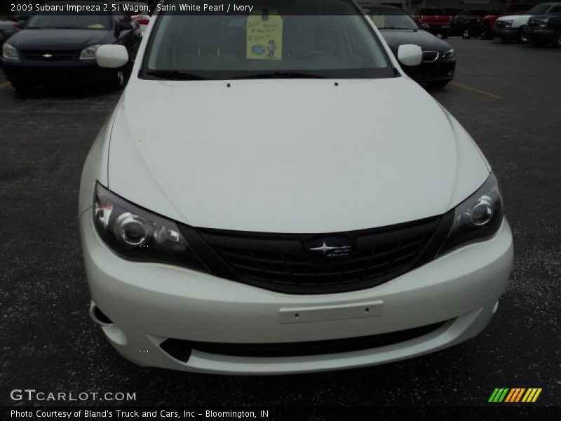 Satin White Pearl / Ivory 2009 Subaru Impreza 2.5i Wagon