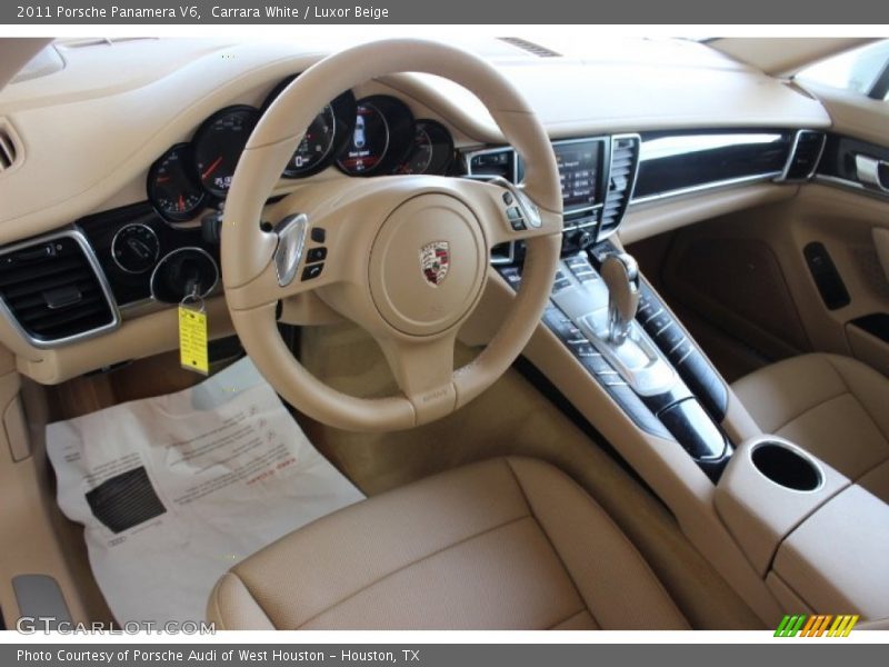 Carrara White / Luxor Beige 2011 Porsche Panamera V6