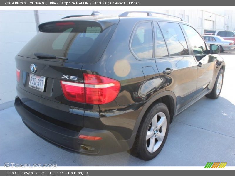 Black Sapphire Metallic / Sand Beige Nevada Leather 2009 BMW X5 xDrive30i