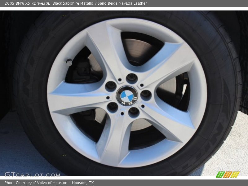 Black Sapphire Metallic / Sand Beige Nevada Leather 2009 BMW X5 xDrive30i