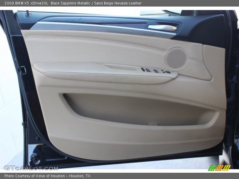 Black Sapphire Metallic / Sand Beige Nevada Leather 2009 BMW X5 xDrive30i