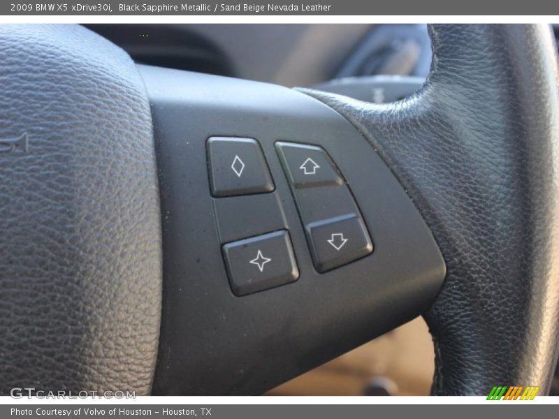 Black Sapphire Metallic / Sand Beige Nevada Leather 2009 BMW X5 xDrive30i