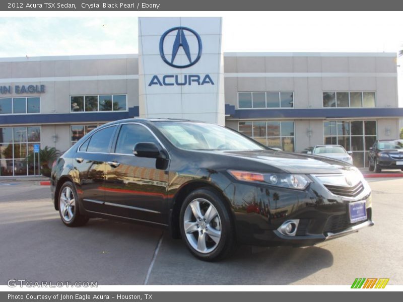 Crystal Black Pearl / Ebony 2012 Acura TSX Sedan