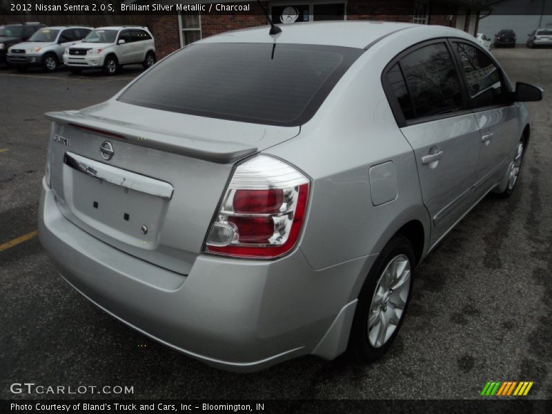 Brilliant Silver Metallic / Charcoal 2012 Nissan Sentra 2.0 S