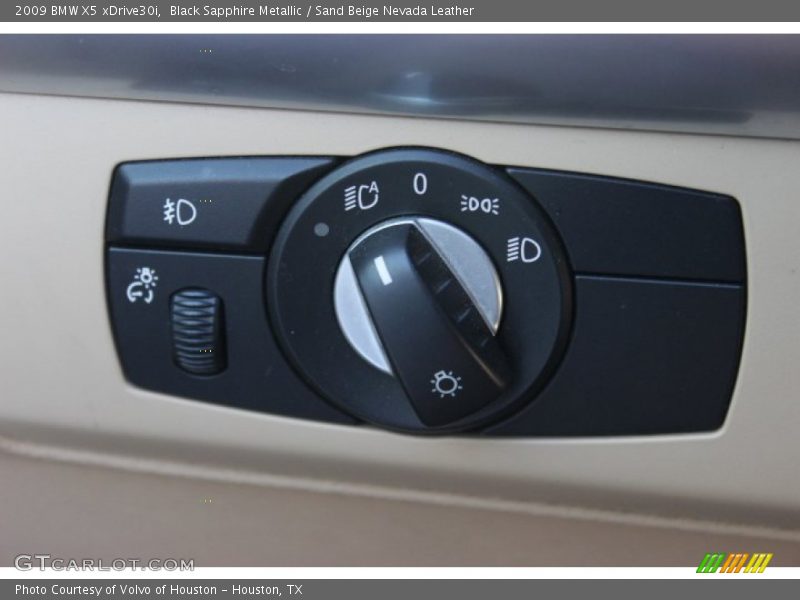 Black Sapphire Metallic / Sand Beige Nevada Leather 2009 BMW X5 xDrive30i
