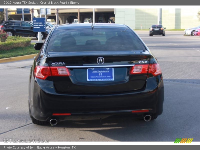 Crystal Black Pearl / Ebony 2012 Acura TSX Sedan