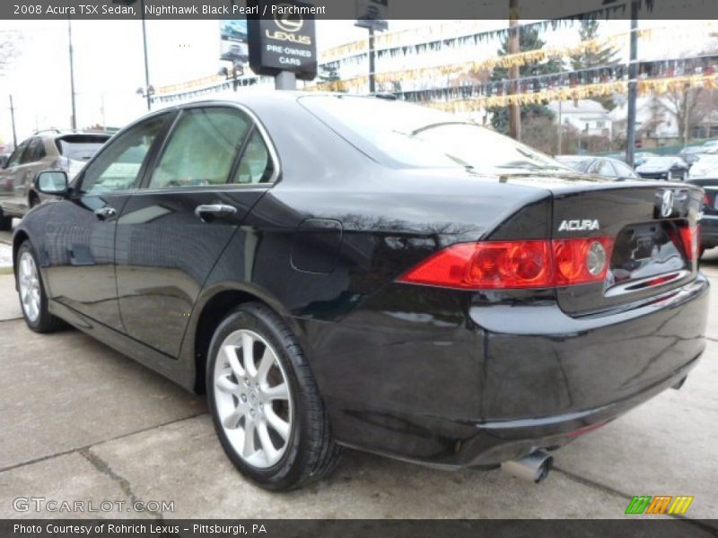 Nighthawk Black Pearl / Parchment 2008 Acura TSX Sedan