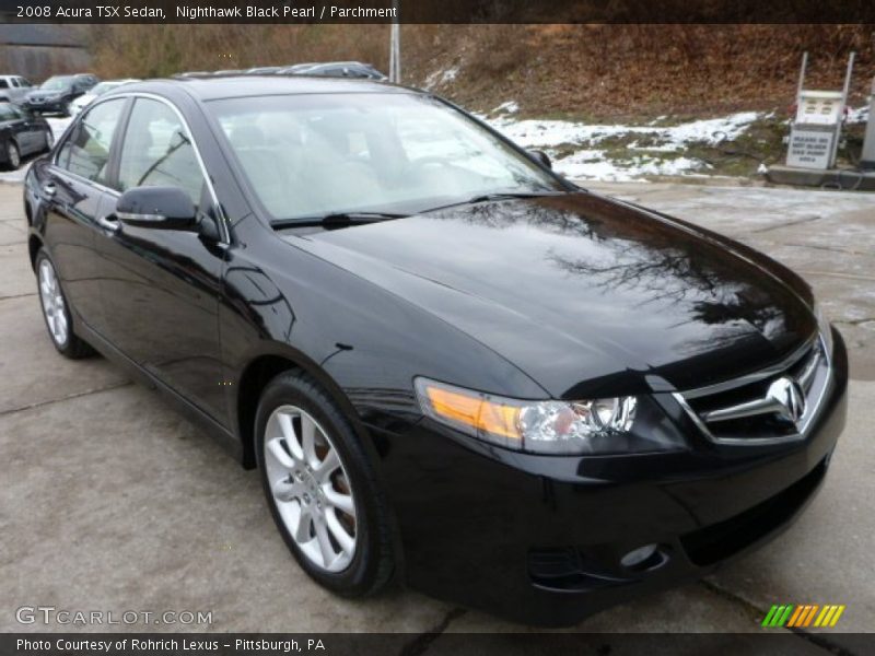 Nighthawk Black Pearl / Parchment 2008 Acura TSX Sedan
