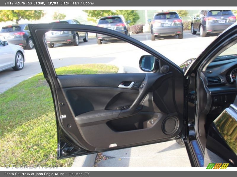 Crystal Black Pearl / Ebony 2012 Acura TSX Sedan