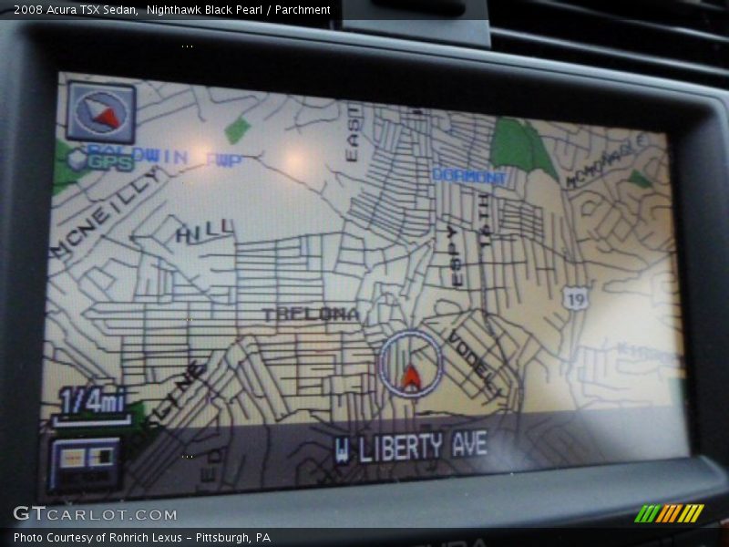 Nighthawk Black Pearl / Parchment 2008 Acura TSX Sedan