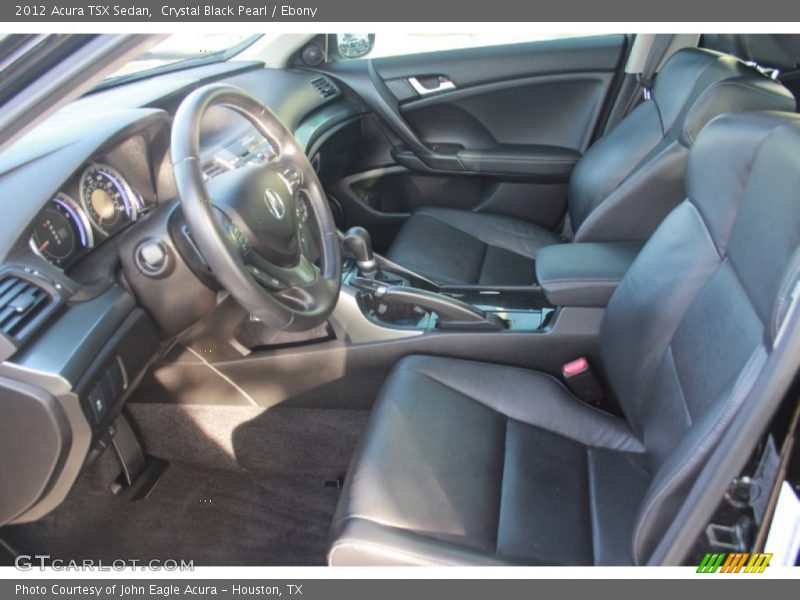 Crystal Black Pearl / Ebony 2012 Acura TSX Sedan
