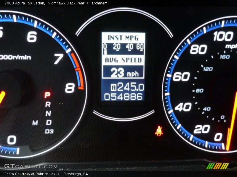Nighthawk Black Pearl / Parchment 2008 Acura TSX Sedan