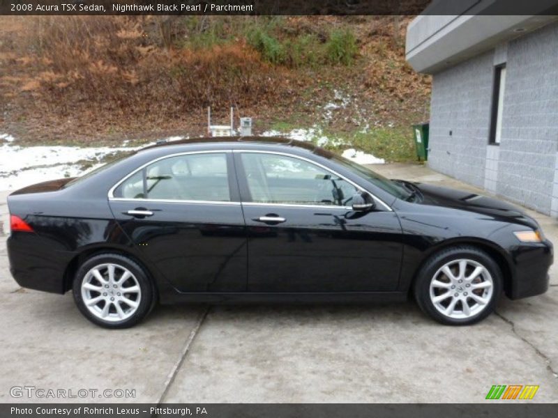 Nighthawk Black Pearl / Parchment 2008 Acura TSX Sedan