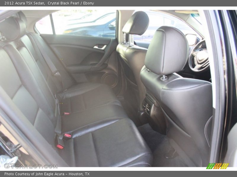 Crystal Black Pearl / Ebony 2012 Acura TSX Sedan