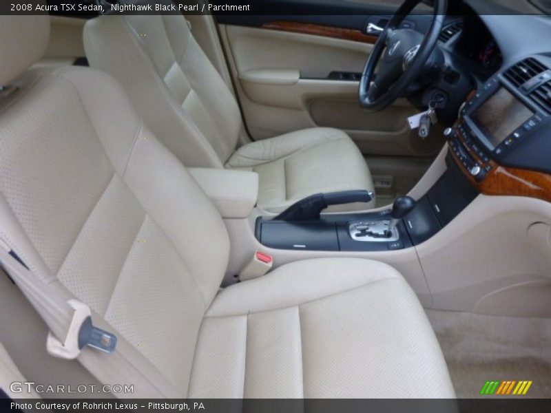 Nighthawk Black Pearl / Parchment 2008 Acura TSX Sedan