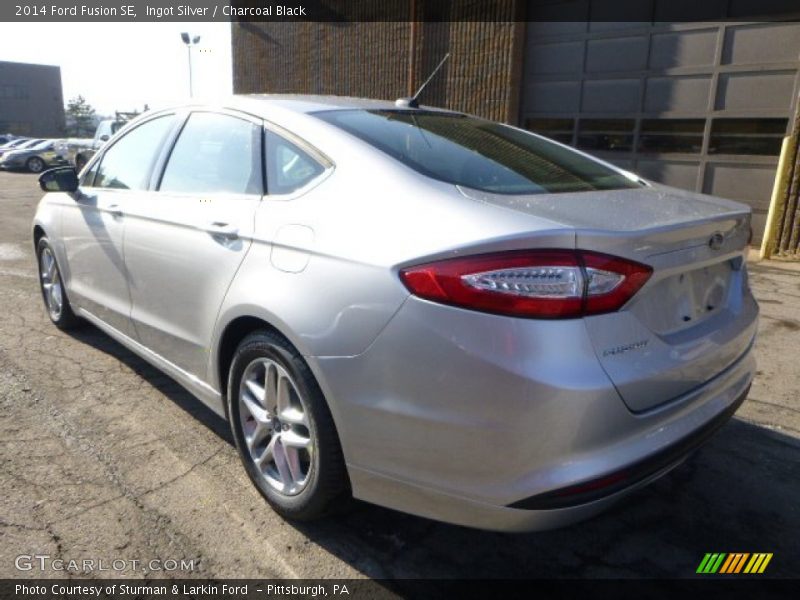 Ingot Silver / Charcoal Black 2014 Ford Fusion SE