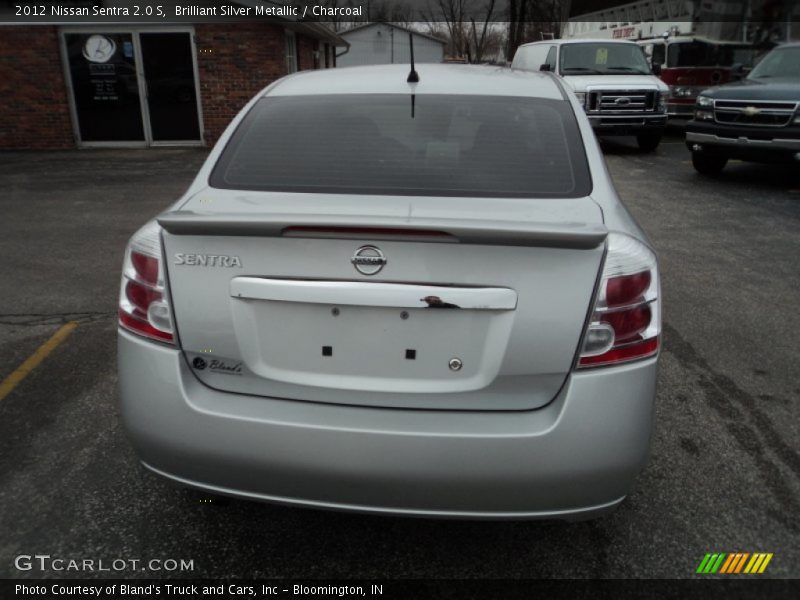 Brilliant Silver Metallic / Charcoal 2012 Nissan Sentra 2.0 S