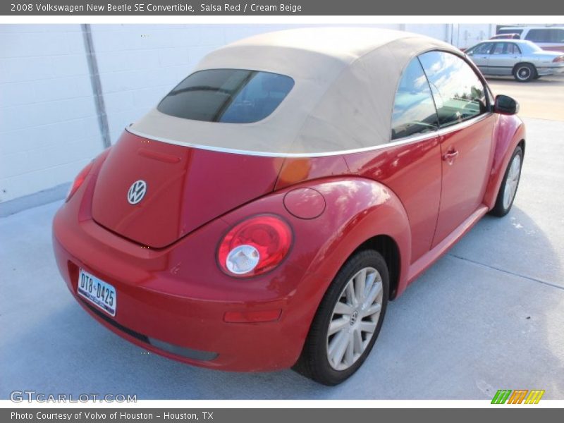 Salsa Red / Cream Beige 2008 Volkswagen New Beetle SE Convertible