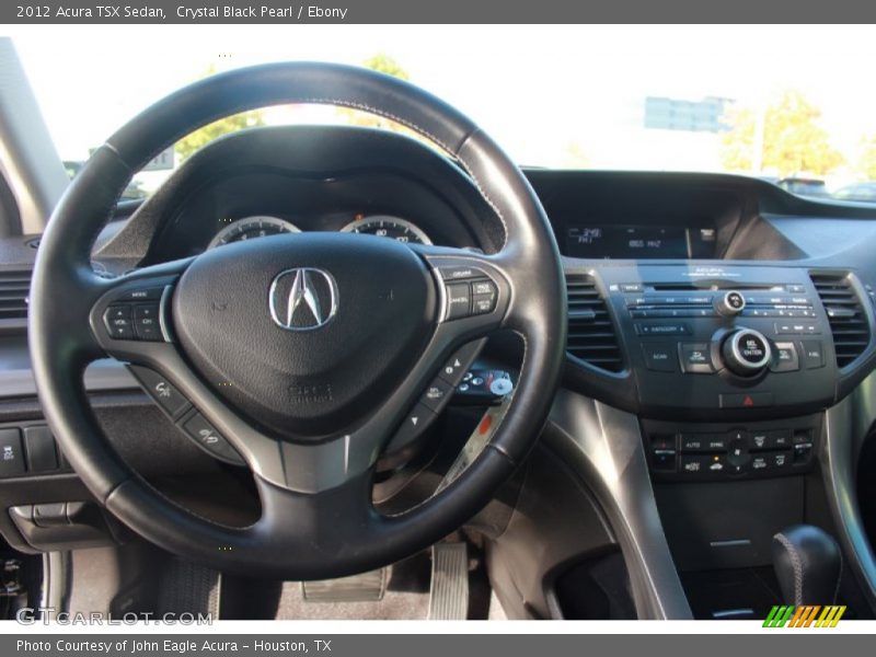 Crystal Black Pearl / Ebony 2012 Acura TSX Sedan