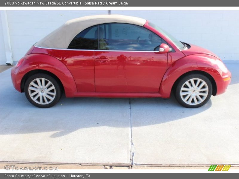 Salsa Red / Cream Beige 2008 Volkswagen New Beetle SE Convertible