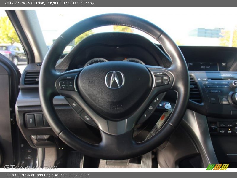 Crystal Black Pearl / Ebony 2012 Acura TSX Sedan