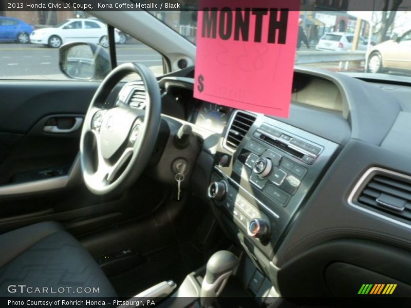 Kona Coffee Metallic / Black 2013 Honda Civic LX Coupe