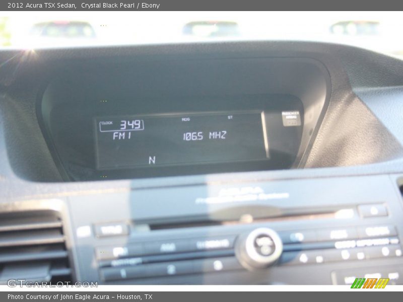 Crystal Black Pearl / Ebony 2012 Acura TSX Sedan