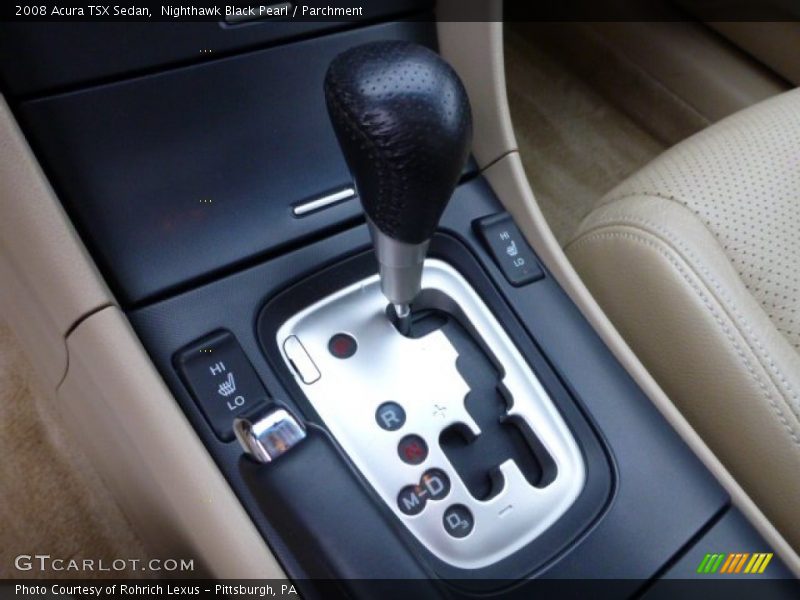 Nighthawk Black Pearl / Parchment 2008 Acura TSX Sedan