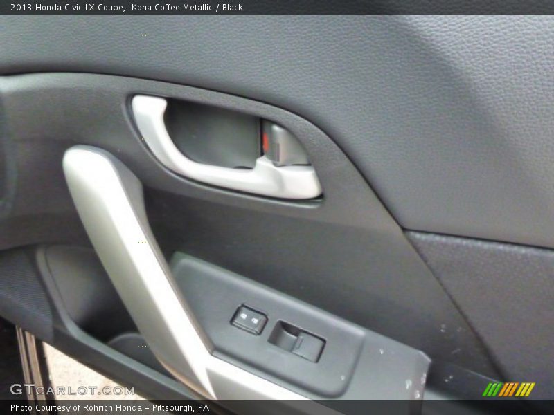 Kona Coffee Metallic / Black 2013 Honda Civic LX Coupe