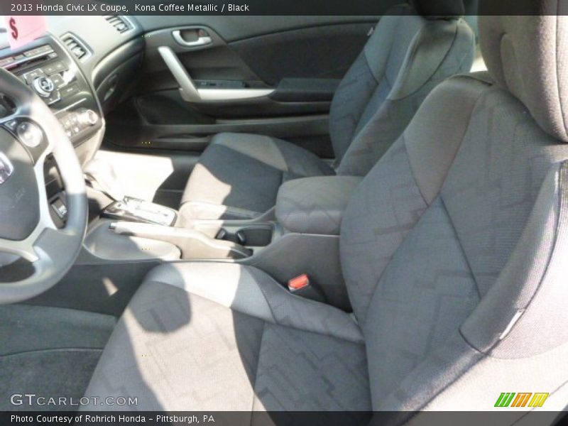 Kona Coffee Metallic / Black 2013 Honda Civic LX Coupe
