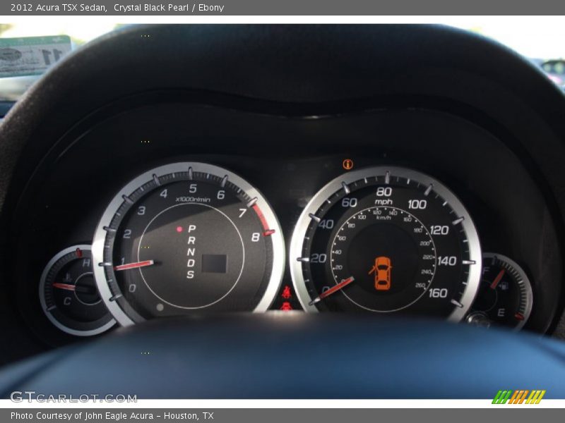 Crystal Black Pearl / Ebony 2012 Acura TSX Sedan