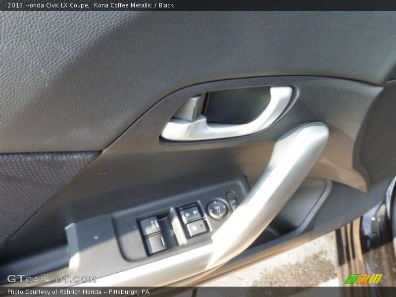 Kona Coffee Metallic / Black 2013 Honda Civic LX Coupe