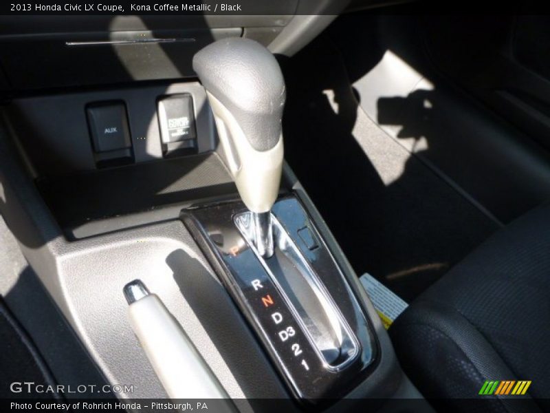Kona Coffee Metallic / Black 2013 Honda Civic LX Coupe