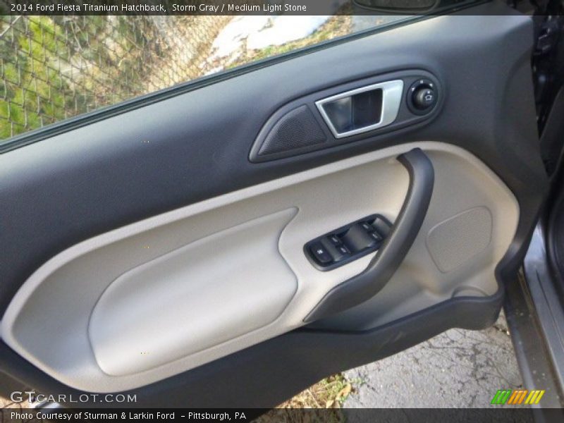Storm Gray / Medium Light Stone 2014 Ford Fiesta Titanium Hatchback