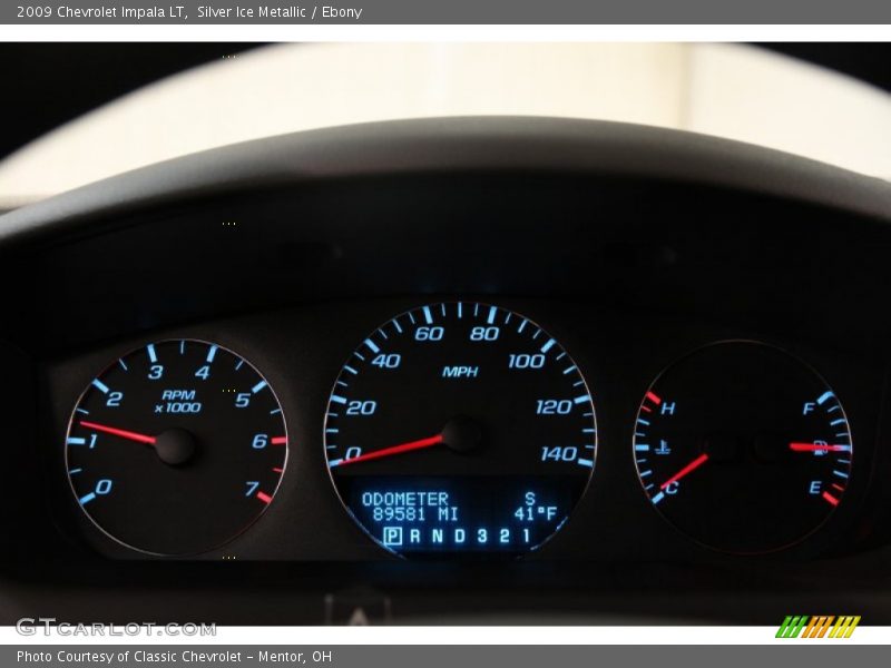 Silver Ice Metallic / Ebony 2009 Chevrolet Impala LT