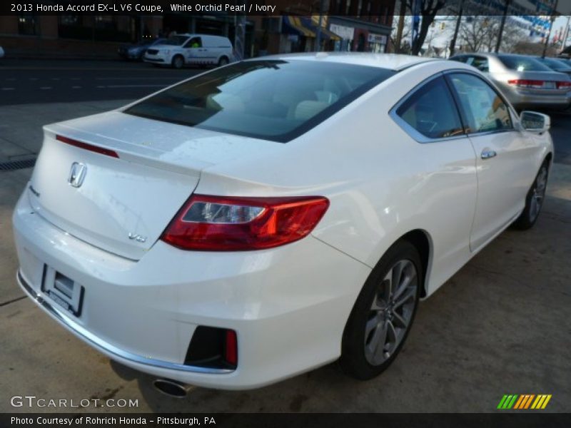 White Orchid Pearl / Ivory 2013 Honda Accord EX-L V6 Coupe