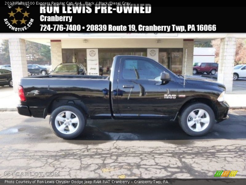 Black / Black/Diesel Gray 2013 Ram 1500 Express Regular Cab 4x4