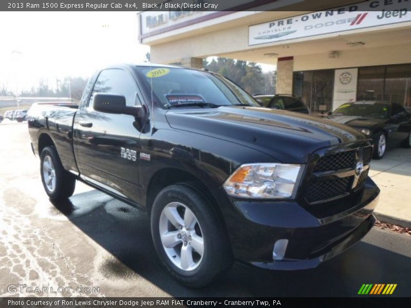 Black / Black/Diesel Gray 2013 Ram 1500 Express Regular Cab 4x4