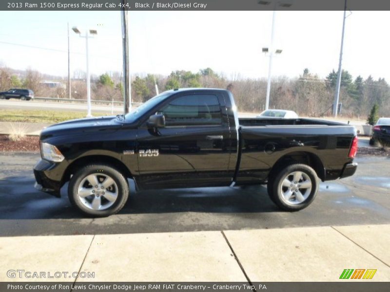 Black / Black/Diesel Gray 2013 Ram 1500 Express Regular Cab 4x4