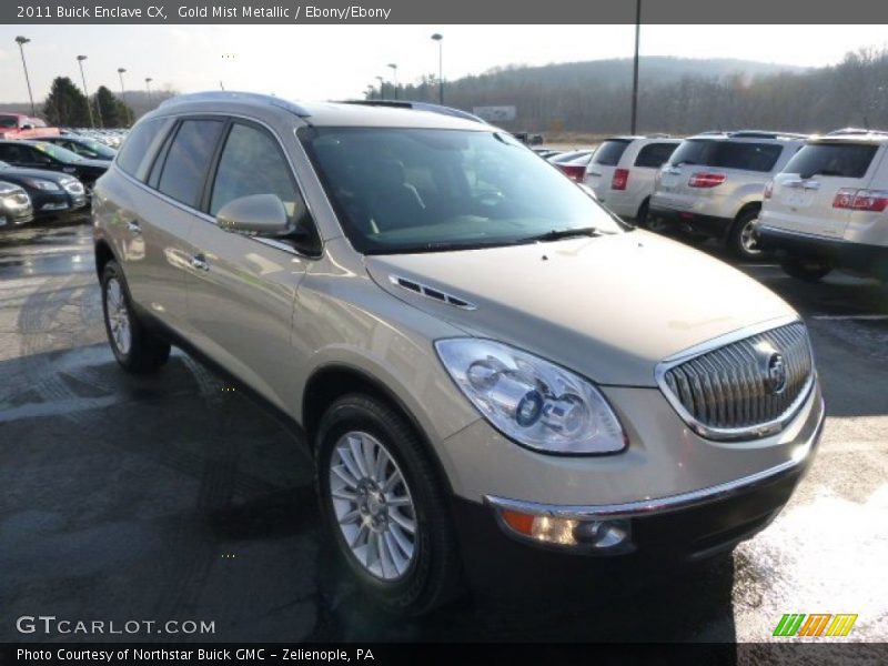 Gold Mist Metallic / Ebony/Ebony 2011 Buick Enclave CX
