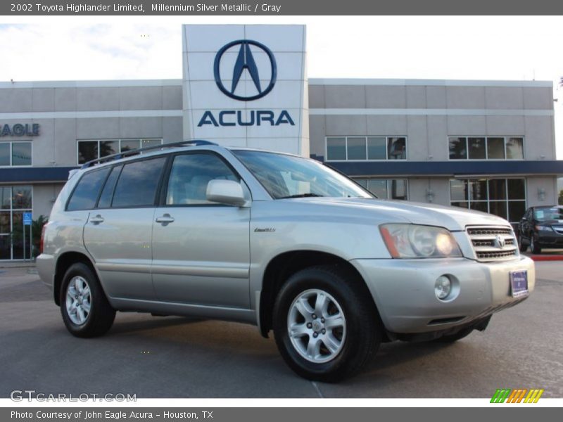 Millennium Silver Metallic / Gray 2002 Toyota Highlander Limited