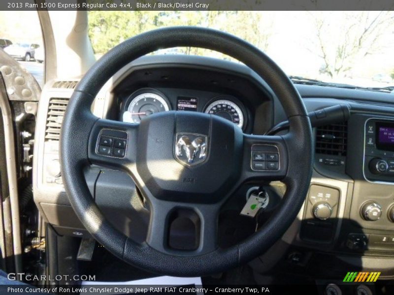 Black / Black/Diesel Gray 2013 Ram 1500 Express Regular Cab 4x4