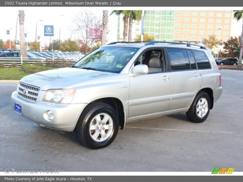 Millennium Silver Metallic / Gray 2002 Toyota Highlander Limited