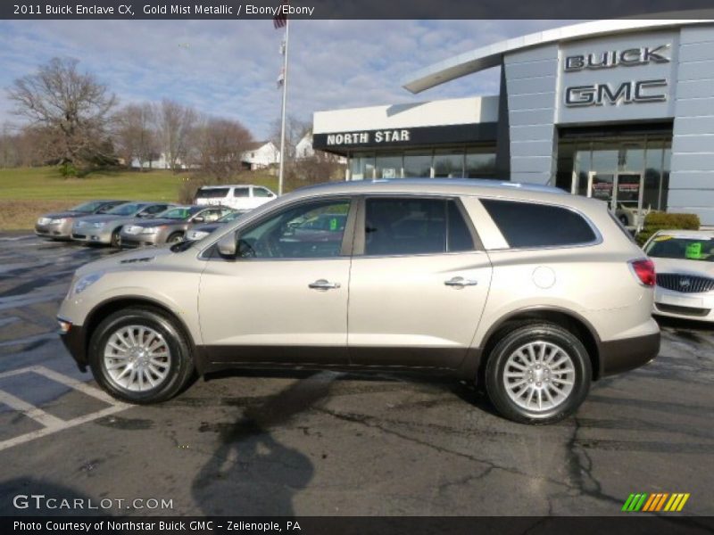Gold Mist Metallic / Ebony/Ebony 2011 Buick Enclave CX