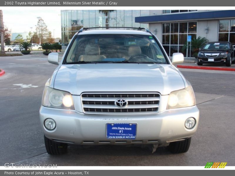 Millennium Silver Metallic / Gray 2002 Toyota Highlander Limited