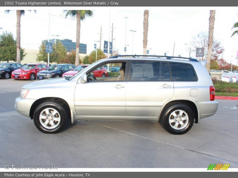 Millennium Silver Metallic / Gray 2002 Toyota Highlander Limited