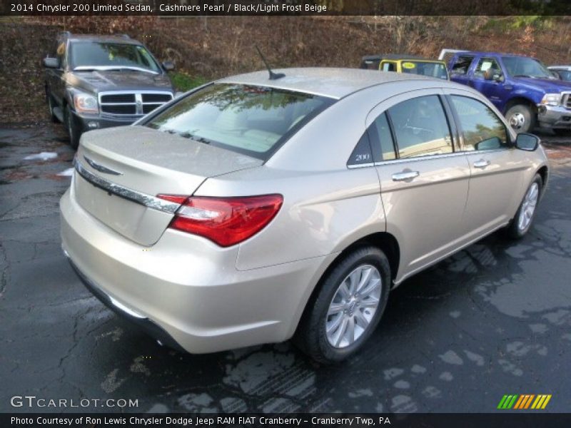 Cashmere Pearl / Black/Light Frost Beige 2014 Chrysler 200 Limited Sedan
